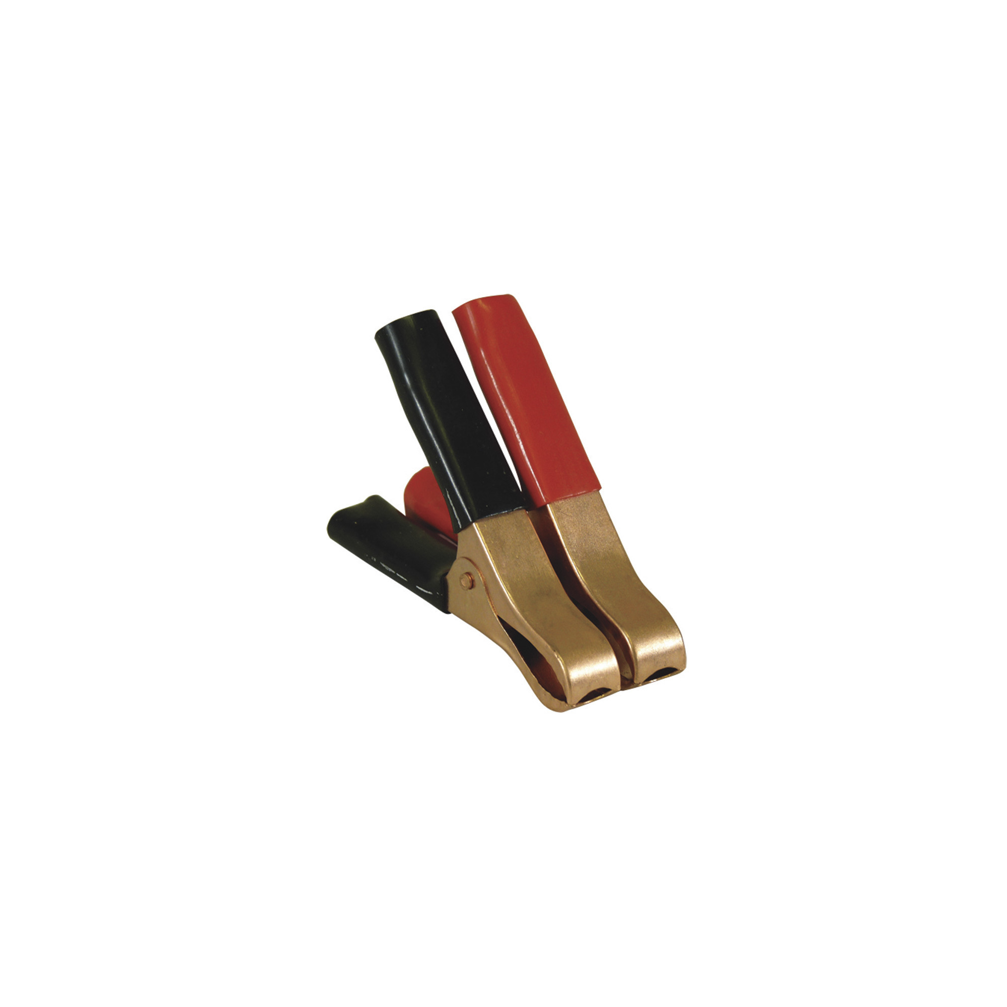 Schumacher 50 Amp Battery Clamps, Pair, 1 Each - Black/Negative and Red/Positive, Copper Clad, Model# BAF-C50
